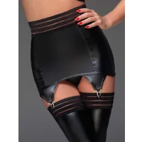 Noir Handmade: Wetlook-Strapsgürtel F156, schwarz (XXL) Noir Handmade: Wetlook-Strapsgürtel F156, schwarz (XXL)