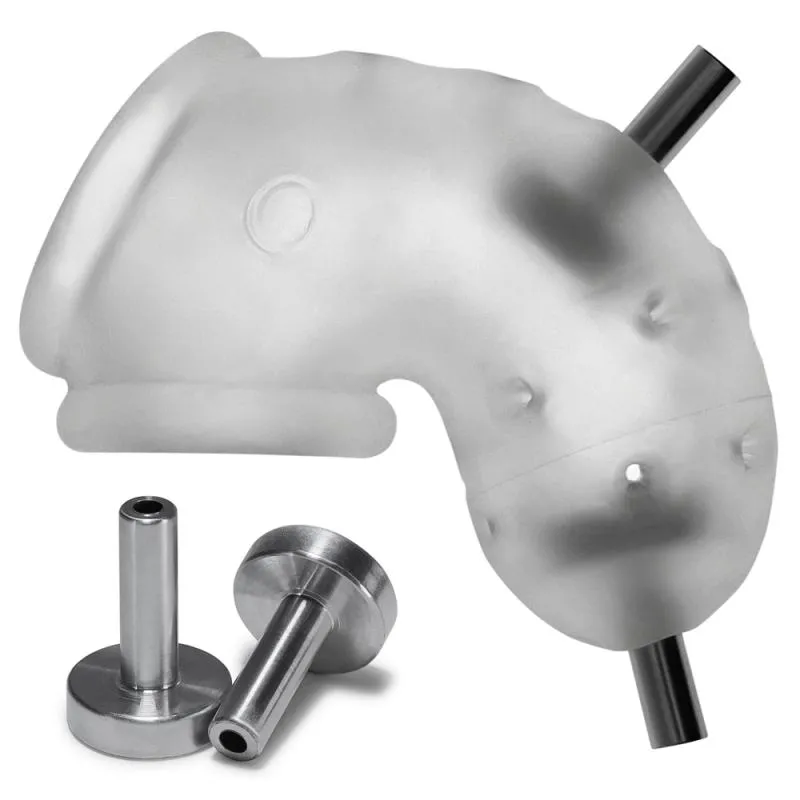 Oxballs - Airlock Electro Air-Lite Vented Chastity Clear Ice Oxballs - Airlock Electro Air-Lite Vented Chastity Clear Ice