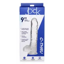 Jock C-Thru Transparenter Dildo - 25 cm