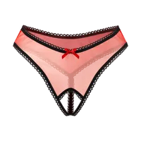 Schicker Ouvert-String mit Ziernaht Schicker Ouvert-String mit Ziernaht