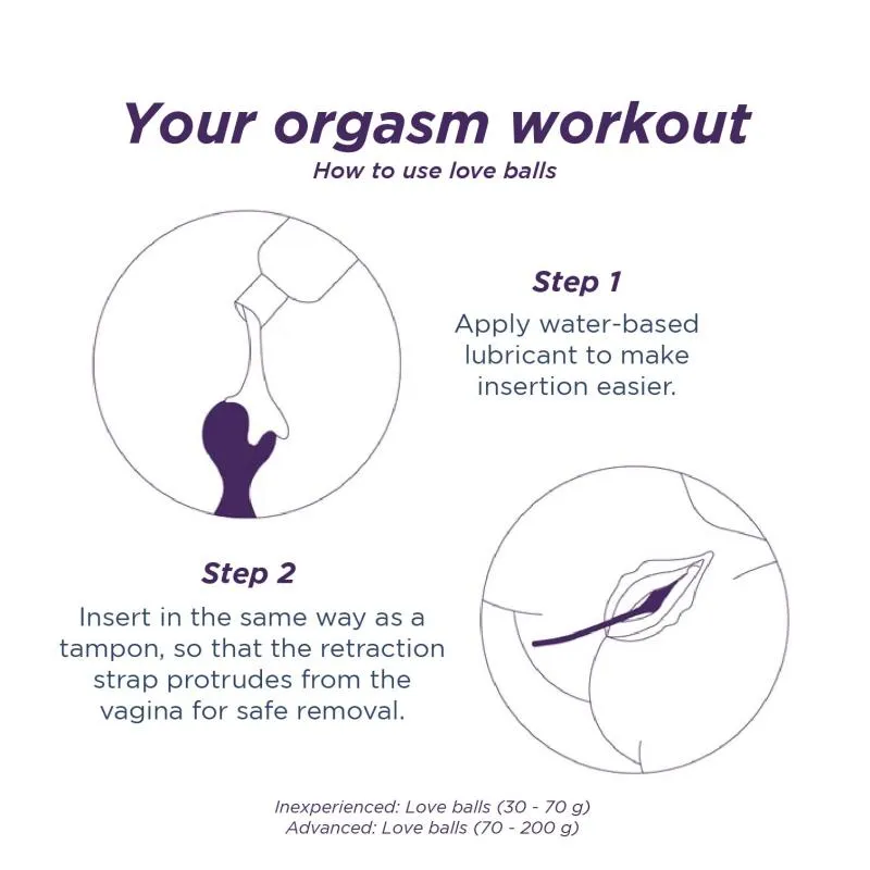 Fifty Shades of Grey – Inner Goddess Liebeskugeln – Silber Gewicht – Bild 3