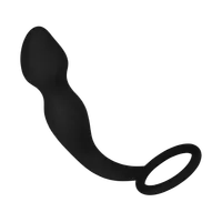 Silikon-Analplug mit Hodenring, 19,5 cm Silikon-Analplug mit Hodenring, 19,5 cm