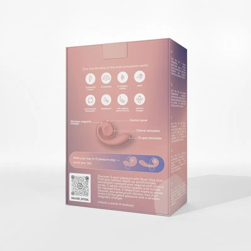 Snail Vibe Gizi Vibrator - Pfirsich – Bild 5