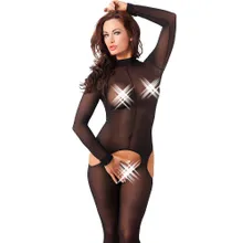 Ouvert-Catsuit: Black Temptation, schwarz (One Size) Ouvert-Catsuit: Black Temptation, schwarz (One Size)
