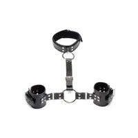 Strict - Halsband mit Manschetten Fessel-Set - Schwarz Strict - Halsband mit Manschetten Fessel-Set - Schwarz