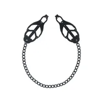 Master Series Monarch Noir: Nippelklemmen mit Kette, schwarz Master Series Monarch Noir: Nippelklemmen mit Kette, schwarz