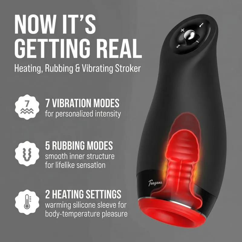 Teazers »Heating Oral« Masturbator mit Heiz- und Stoßfunktion – Bild 2