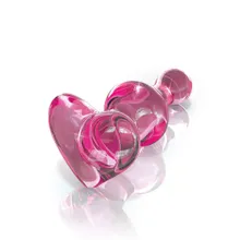 Icicles No 75: Glas-Analplug, rosa Icicles No 75: Glas-Analplug, rosa