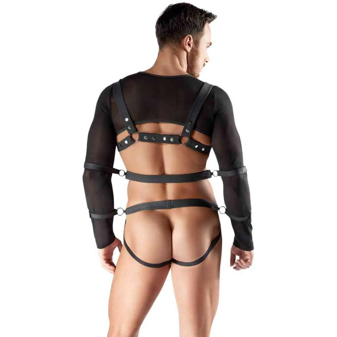 Set aus Crop-Top, Brust-Harness & Jock – Bild 3