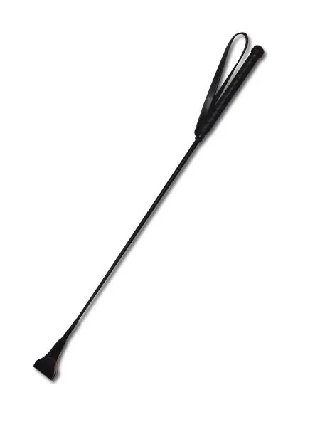 Gerte mit Lederlasche, schwarz Gerte mit Lederlasche, schwarz