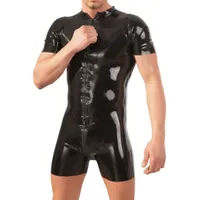 Kurzarm Overall aus Latex Kurzarm Overall aus Latex
