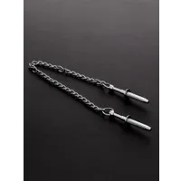 Triune Nipple Grabber: Edelstahl-Nippelgreifer mit Kette Triune Nipple Grabber: Edelstahl-Nippelgreifer mit Kette