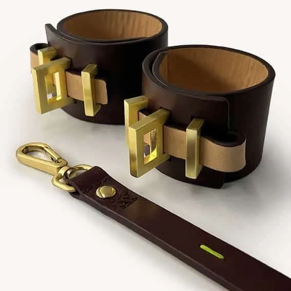 SPNKD - Whisper Handschellen | Schokolade Größe L – Bild 2