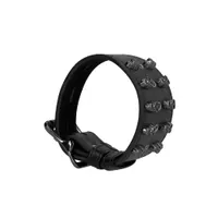 Ouch! Skulls and Bones Skull Bracelet: Armband, schwarz Ouch! Skulls and Bones Skull Bracelet: Armband, schwarz