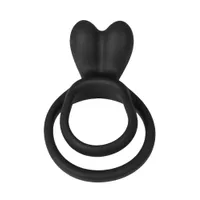 Malesation Bunny Cockring: Penisring, schwarz Malesation Bunny Cockring: Penisring, schwarz