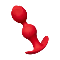 Runder Silikondildo mit Kugelstruktur, 12 cm Runder Silikondildo mit Kugelstruktur, 12 cm