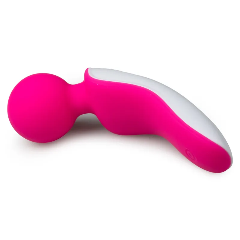 Mini-Wand-Massagegerät - Rosa/Weiß – Bild 3