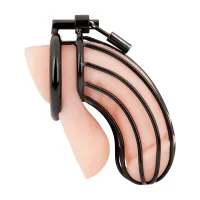 Blueline - Prisoner Cock Cage Black Blueline - Prisoner Cock Cage Black