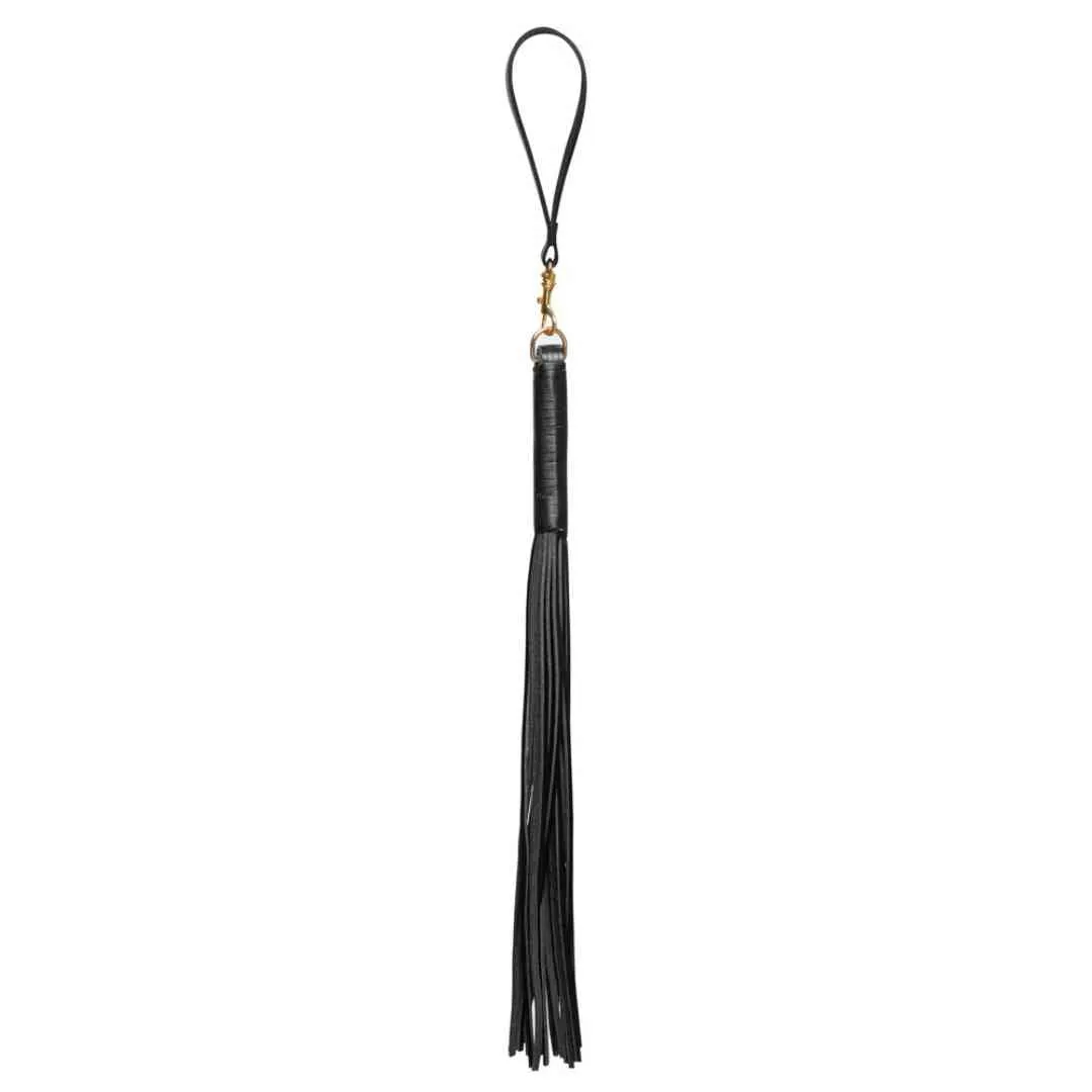 Leder-Flogger mit Gold-Details Leder-Flogger mit Gold-Details