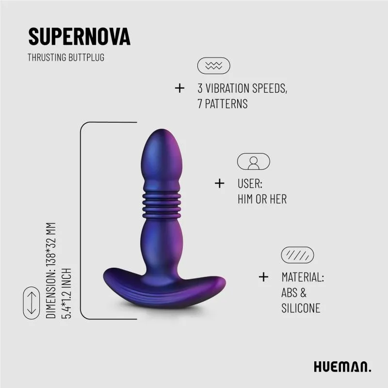 Hueman »Supernova« Analplug mit Stoßfunktion – Bild 5