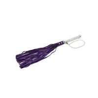 Leder-Peitsche, lila/silber Leder-Peitsche, lila/silber