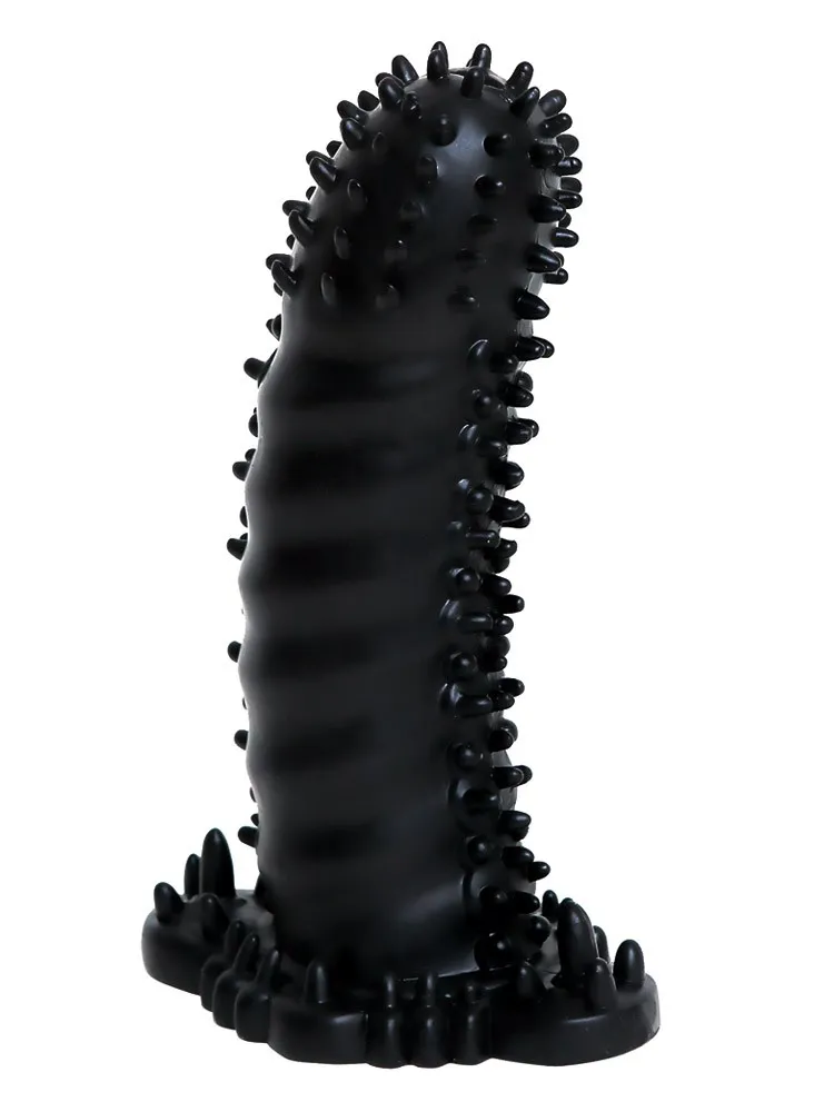 Malesation Bristly Sleeve: Penishülle, schwarz Malesation Bristly Sleeve: Penishülle, schwarz