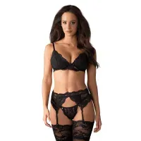 Obsessive - Driedelig Kanten Lingeriesetje Obsessive - Driedelig Kanten Lingeriesetje