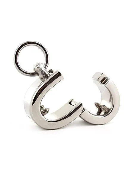 Black Label Stainless Steel Testickle Shakle with Spikes: Edelstahl-Hodenstre... Black Label Stainless Steel Testickle Shakle with Spikes: Edelstahl-Hodenstre...