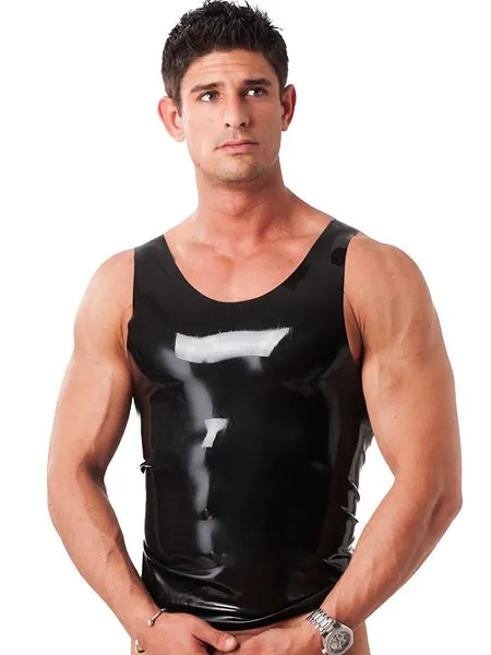 Latex-Tanktop, schwarz (M) Latex-Tanktop, schwarz (M)