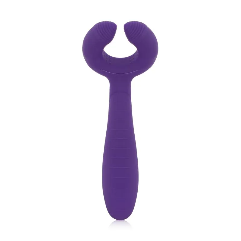 Duo Vibe Paarvibrator - Tiefes Lila – Bild 2