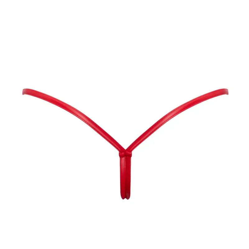 Noir Handmade – Powerwetlook String – Rot – Bild 3