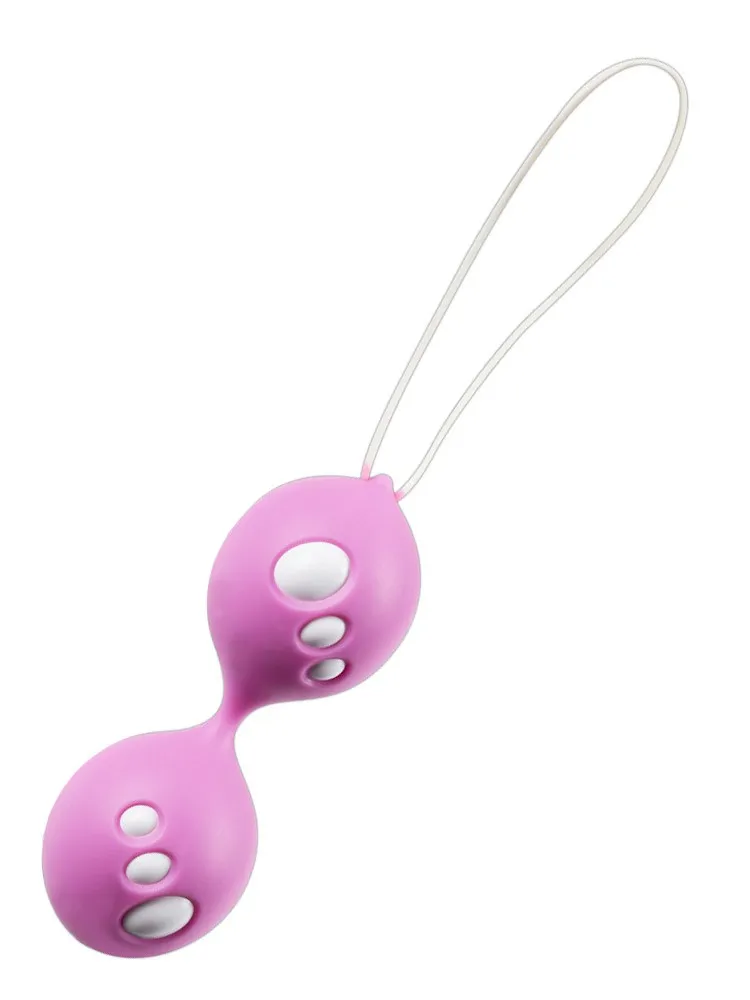 Twin Balls: Liebeskugeln, rosa/weiß Twin Balls: Liebeskugeln, rosa/weiß