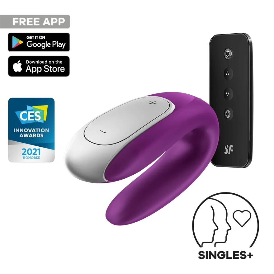 Satisfyer Double Fun Connect App, 9,5 cm, mit Fernbedienung Satisfyer Double Fun Connect App, 9,5 cm, mit Fernbedienung