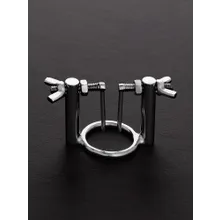 Triune Vice Grip Urethral Stretcher: Edelstahl-Eichelring mit Harnröhrendehner Triune Vice Grip Urethral Stretcher: Edelstahl-Eichelring mit Harnröhrendehner