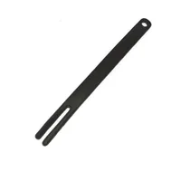 Lederklatsche U-Gabel, schwarz Lederklatsche U-Gabel, schwarz