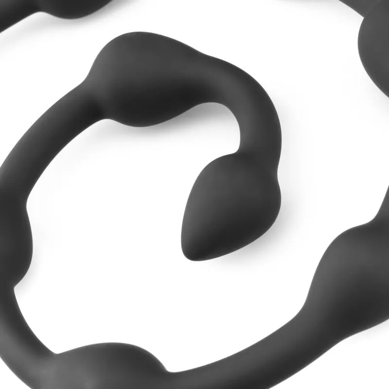 Lange Analkette 105 cm - Schwarz – Bild 5