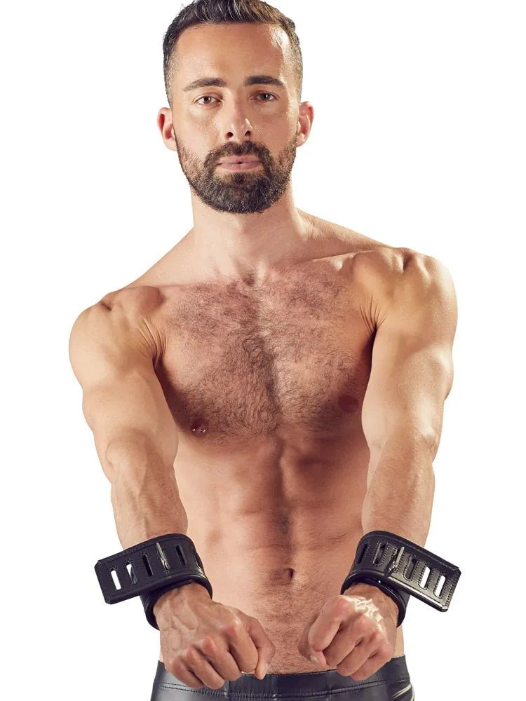 Leder-Handgelenksfesseln, schwarz Leder-Handgelenksfesseln, schwarz