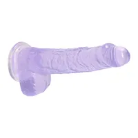 Crystal Clear - Dildo with Balls, 17 cm Crystal Clear - Dildo with Balls, 17 cm