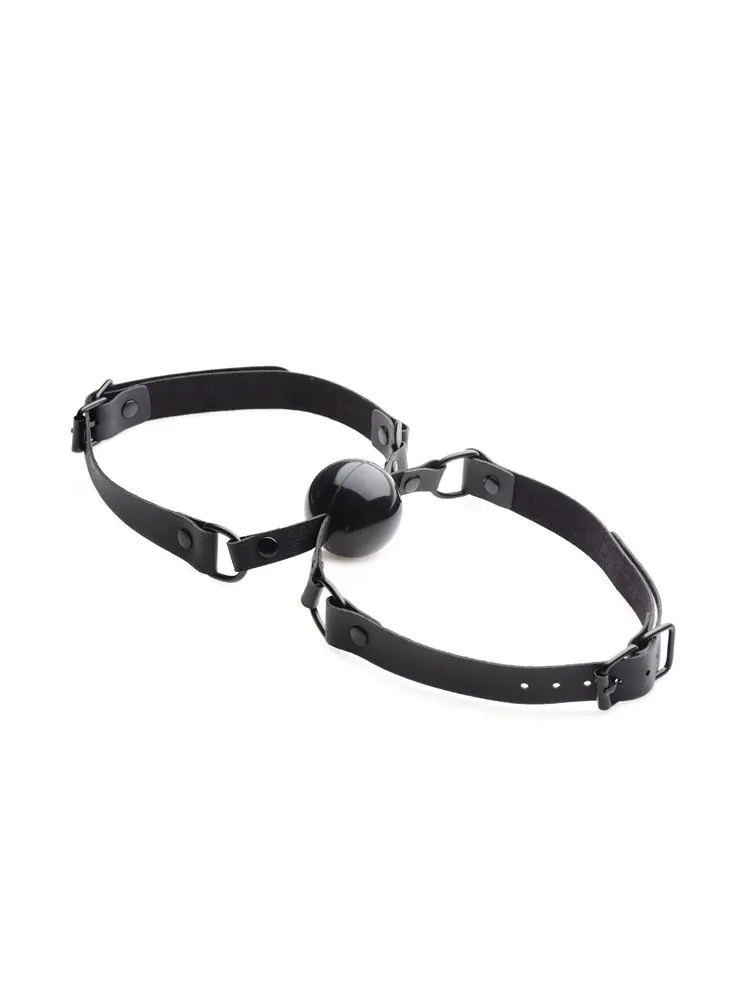 Master Series Doppelgänger: Doppel-Ballknebel, schwarz Master Series Doppelgänger: Doppel-Ballknebel, schwarz