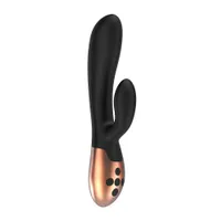 Elegance Exquisite: G-Punkt-/Bunny-Vibrator mit Wärmefunktion, schwarz Elegance Exquisite: G-Punkt-/Bunny-Vibrator mit Wärmefunktion, schwarz
