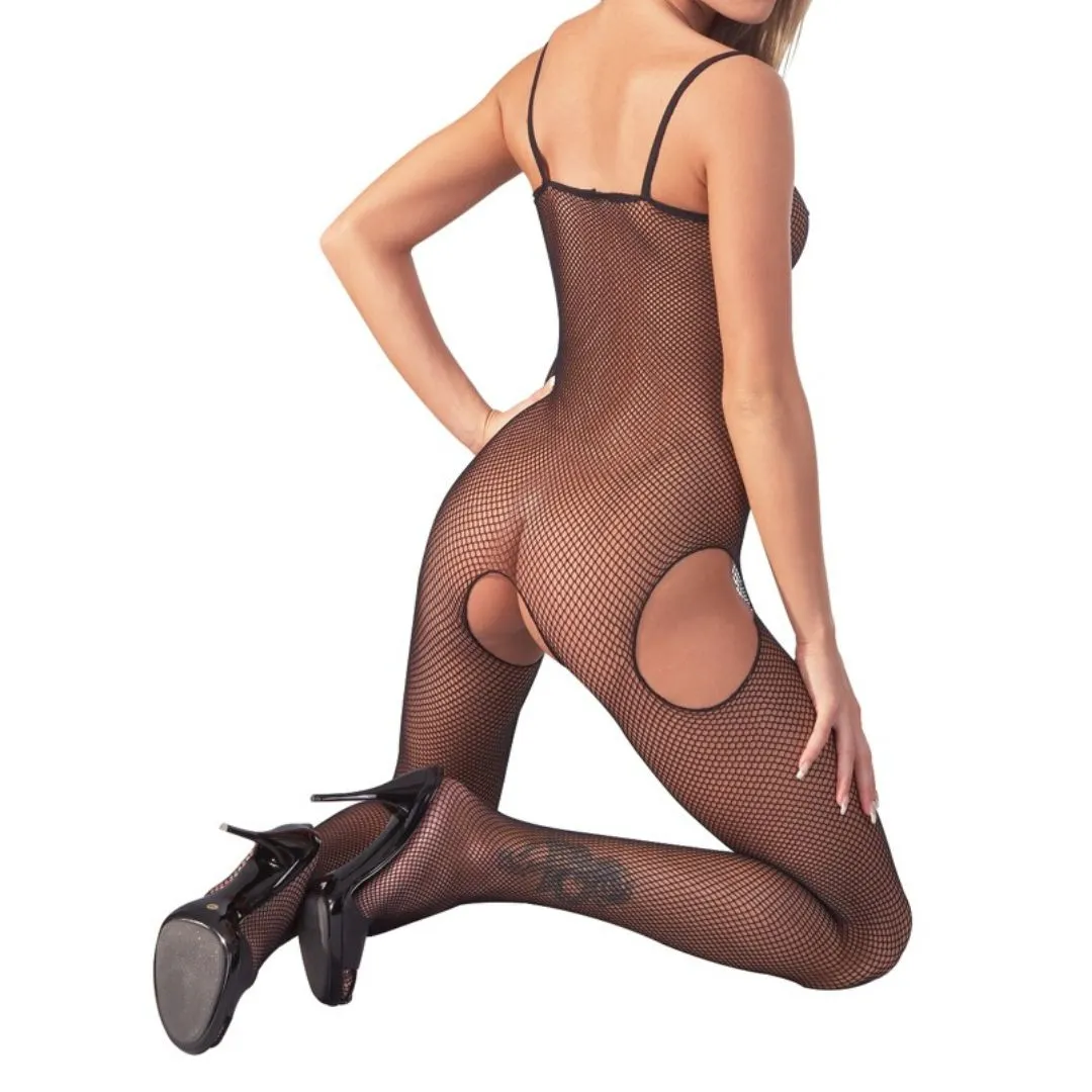 Bodystocking ouvert aus Stretch-Netz mit Cut-outs – Bild 5