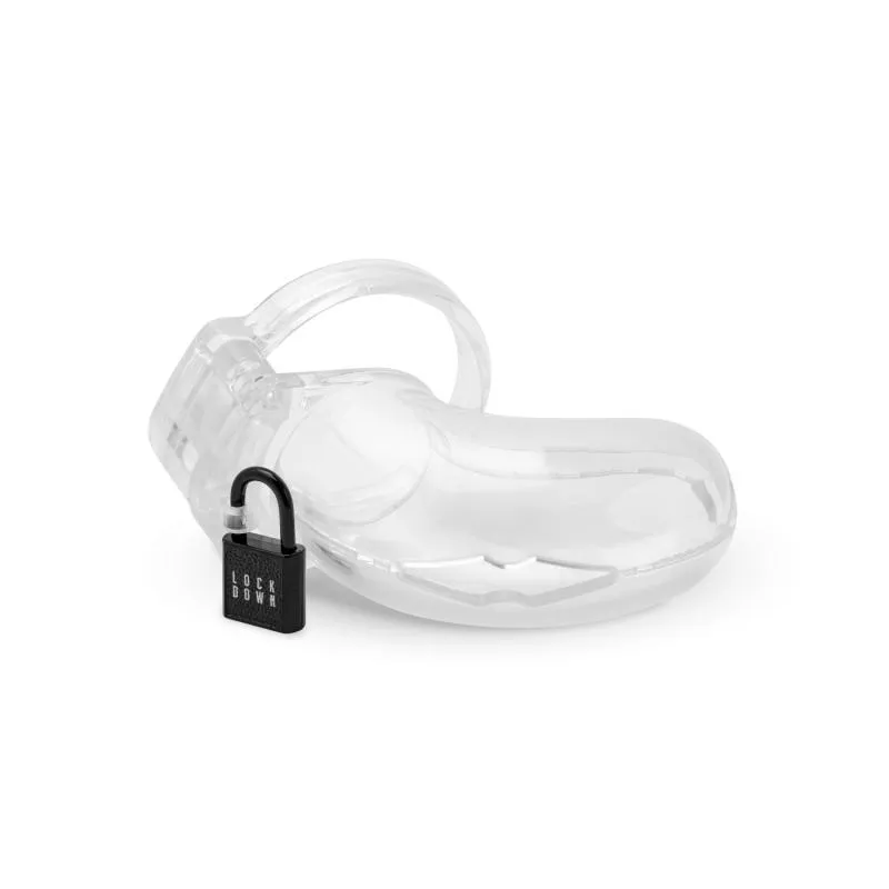 Lockdown Keuschheitskäfig Transparent - Mittelgroß – Bild 4