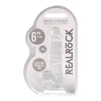 Crystal Clear - Dildo with Balls, 17 cm Crystal Clear - Dildo with Balls, 17 cm