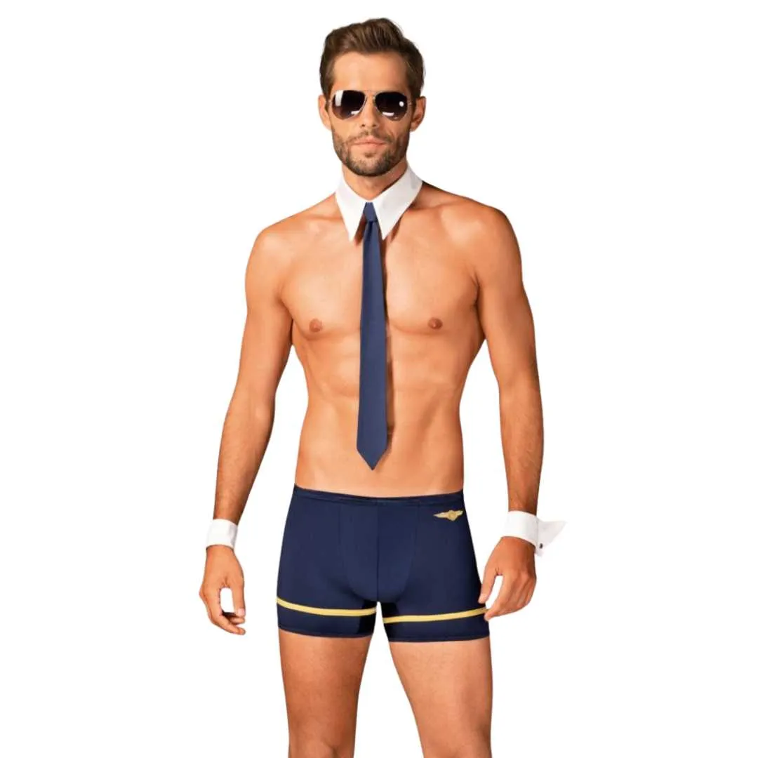 Kostüm-Set „Pilotman“ mit Sonnenbrille Kostüm-Set „Pilotman“ mit Sonnenbrille