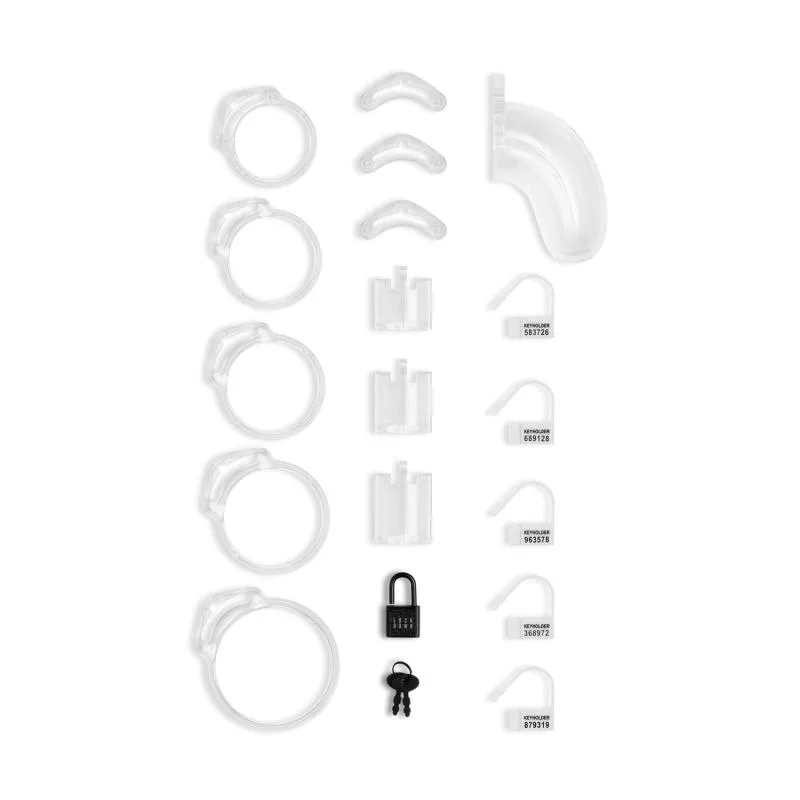 Lockdown Keuschheitskäfig Transparent - Mittelgroß – Bild 3