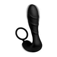 Under Control: P-Punkt-Vibrator mit Penisring, schwarz Under Control: P-Punkt-Vibrator mit Penisring, schwarz