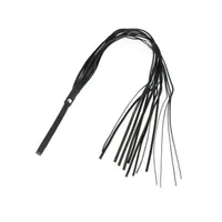 Lederpeitsche mit 14 Riemen, schwarz Lederpeitsche mit 14 Riemen, schwarz