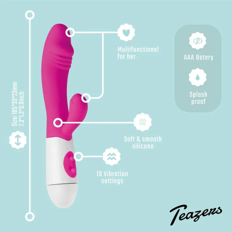 Teazers – Realistischer Rabbit Vibrator – Rosa – Bild 4