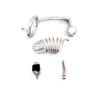 Chastity Cage with Screw: Keuschheitskäfig mit 50mm Ring, Dilator und Analplug Chastity Cage with Screw: Keuschheitskäfig mit 50mm Ring, Dilator und Analplug