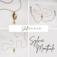 Sylvie Monthulé - Satz 1 Muschel Ozean Sylvie Monthulé - Satz 1 Muschel Ozean